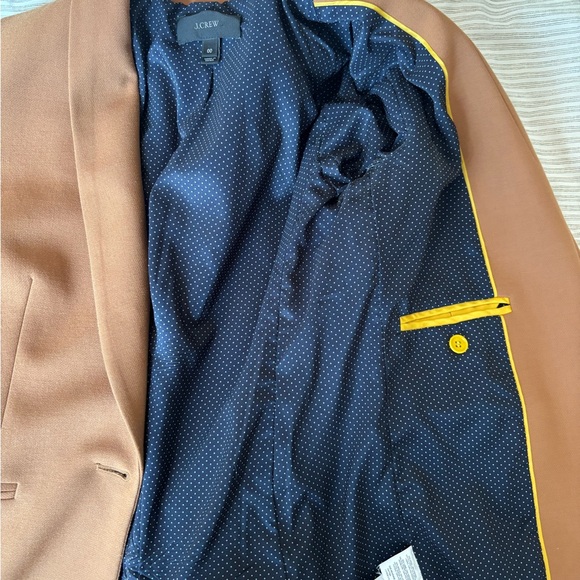 J. Crew Tan Blazer Classic Tailored Suit Jacket - Picture 3 of 7